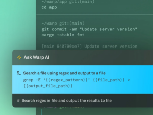 warp terminal linux com ia